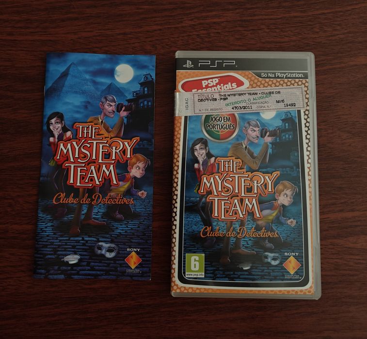 Caixa + Manual PSP The Mystery Team Clube de Detectives