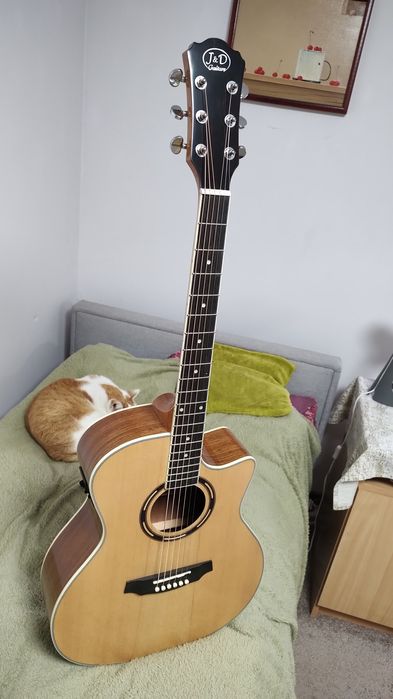 NOWA J&D AT-120SCE NL gitara elektroakustyczna Przepiękna Komfortowa !