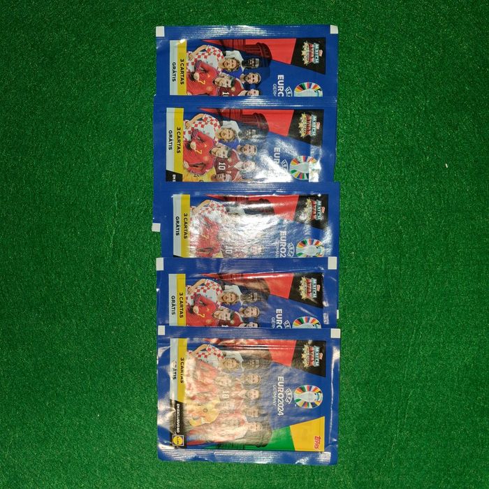 5 carteiras de cromos euro 2024 fechadas