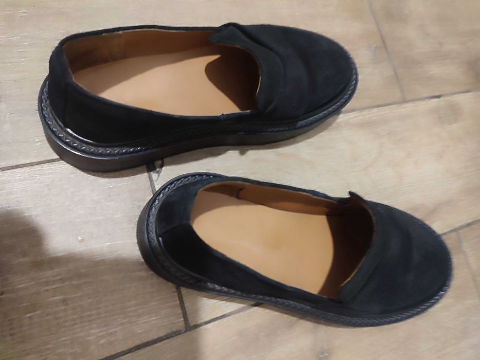 Туфлі мокасіни 38 розмір лофери натуральний замш