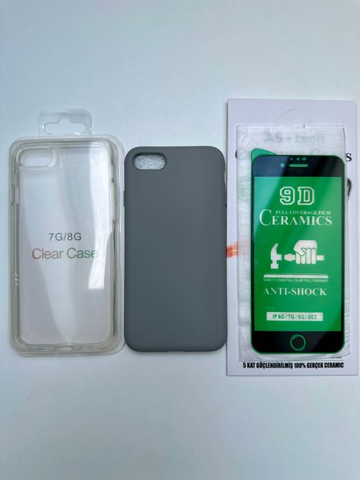 2 Nowe Etui, Case, Obudowa iPhone 7/8, szkło ekran