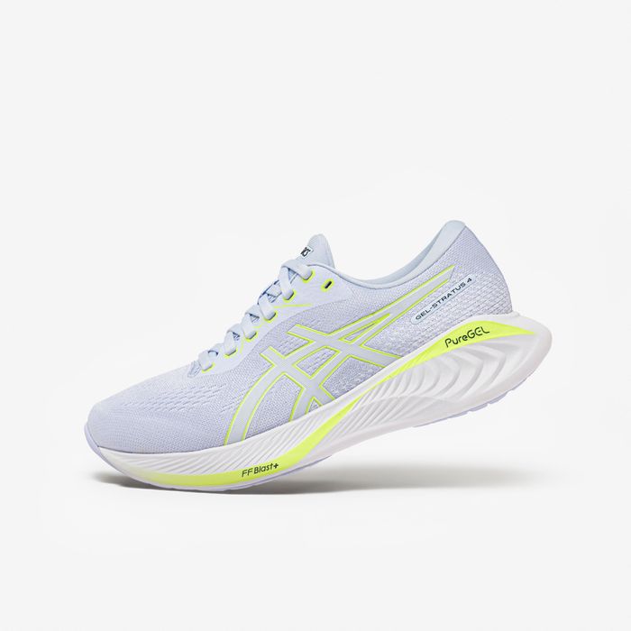 Sapatilhas de Corrida Mulher Asics Gel Stratus Knit 4, Lavanda/Amarelo