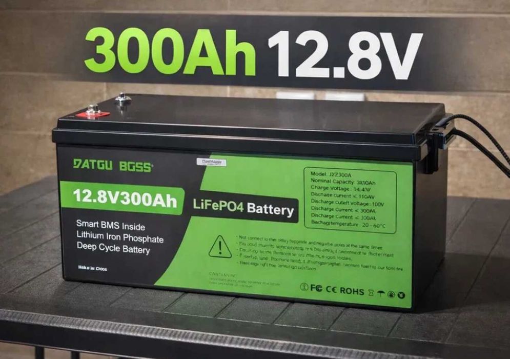 АКЦІЯ! В наявності новий акумулятор 12.8V 300Ah LiFePO4 літій-зал-фосф