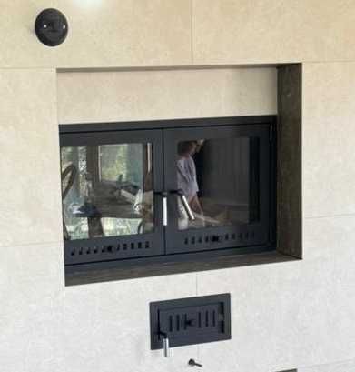 Вогнетривке скло, склокераміка, огнеупорное жаростойкое стекло в камин