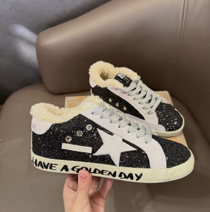 Кеды goolden goose голден гус хутряні мех кеди зимние с мехом теплые