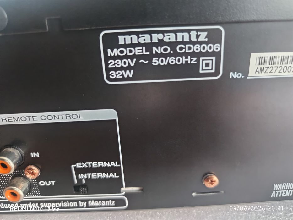 Leitor cd Marantz CD 6006