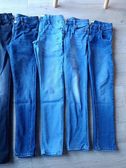zestaw spodni 7x jeans chłopiec super skinny 152