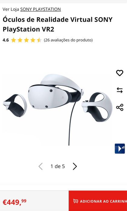 Vendo oculos virtuais play5