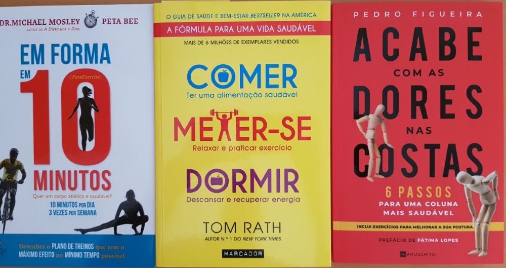 Livros fitness e bem-estar