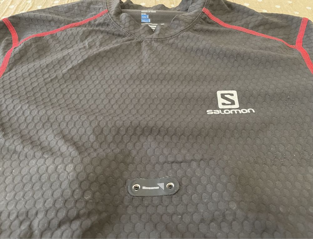 sommerfugl grøntsager vejspærring T-shirt Salomon MOVESENSE TEE M Alfena • OLX Portugal