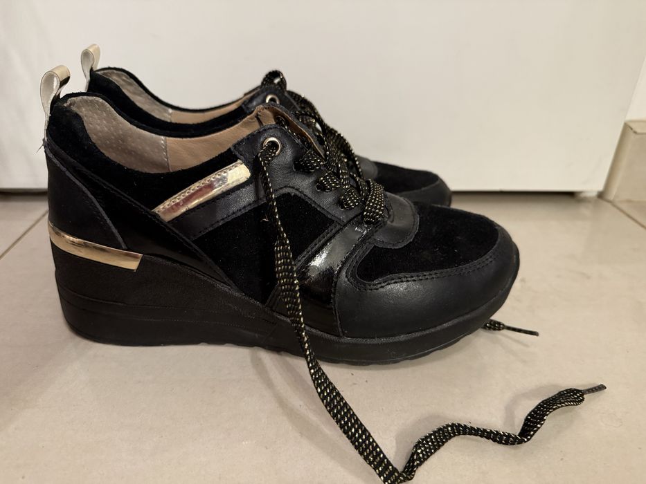 Buty damskie na platformie, używane, rozmiar 39