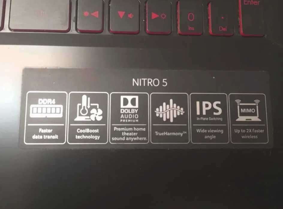 Laptop ACER Nitro 5 FHD i5-7300HQ NOWA BATERIA