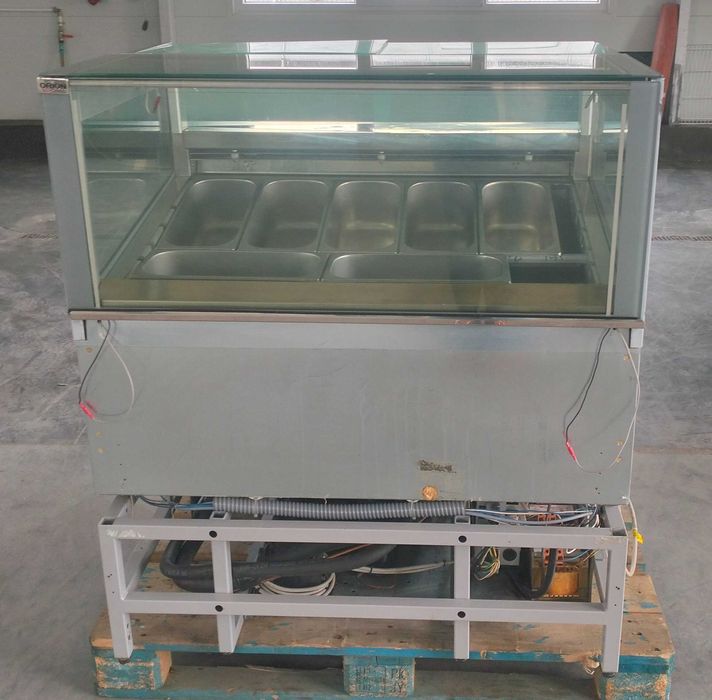 Witryna do lodów gałkowych konserwator kuweciarka gastronomiczna