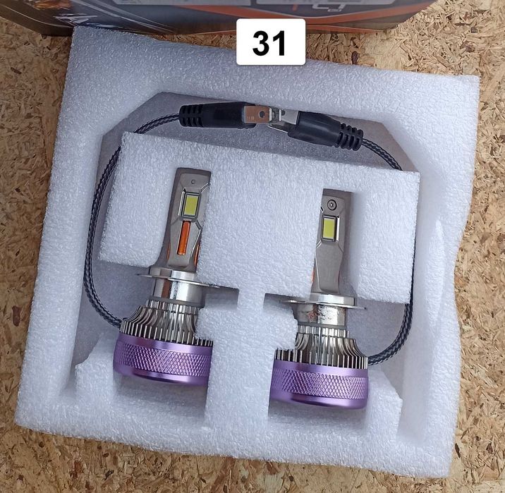 LED лампы H7 головного света - мощные диодные лампы, диод CSP