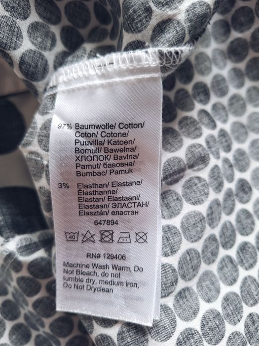 Koszula damska dłuższą w kropki uniwersalna