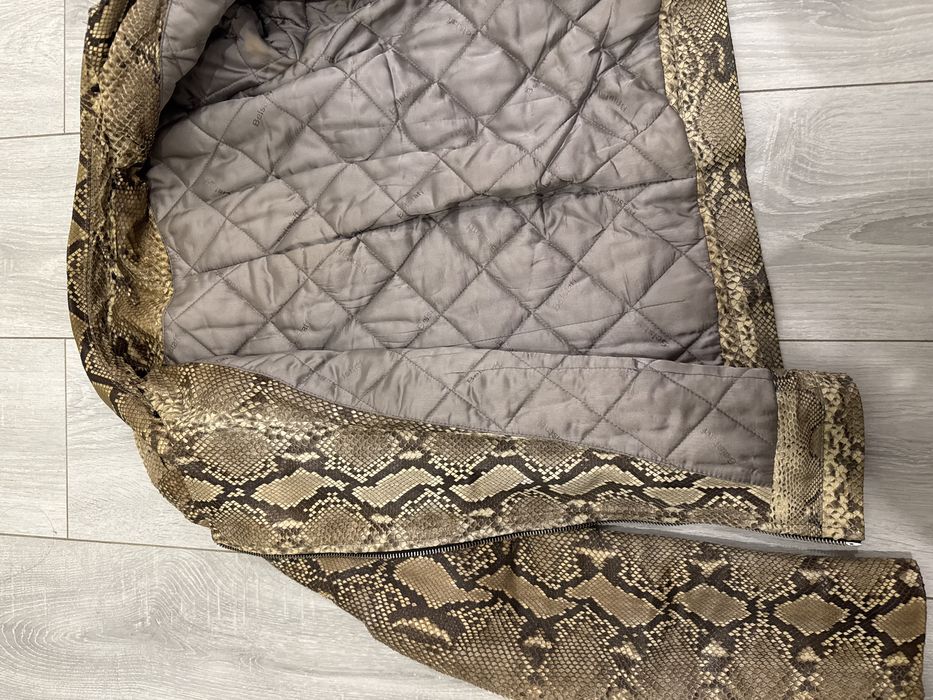 Куртка косуха натуральна шкіра пітона