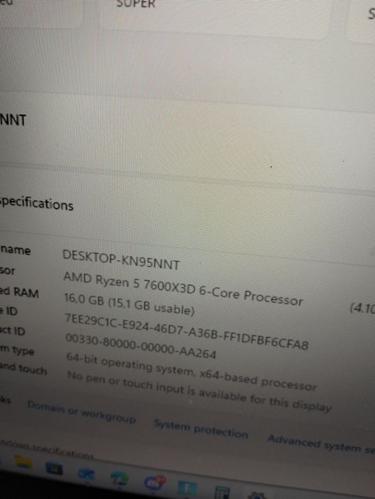 CPU Ryzen 5 7600X3D
