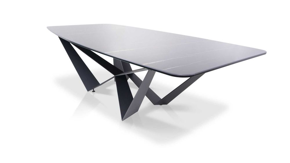 Stół Tectona blat spiek Sahara Noir Extra 240 cm x 100 cm