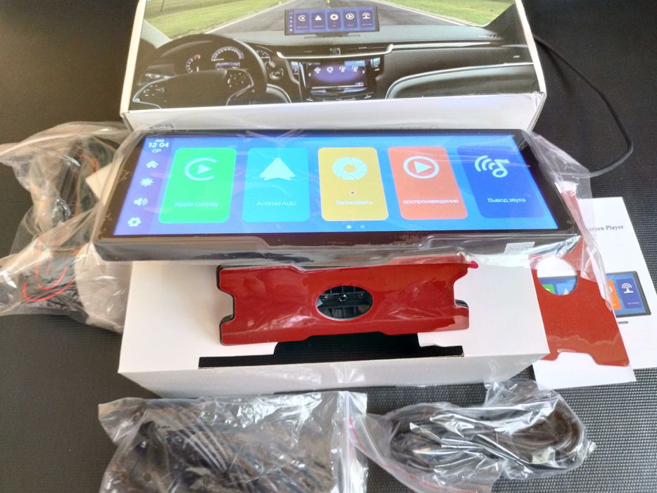 Видеорегистратор, планшет Podofo, Carplay, Android Auto, GPS, монитор