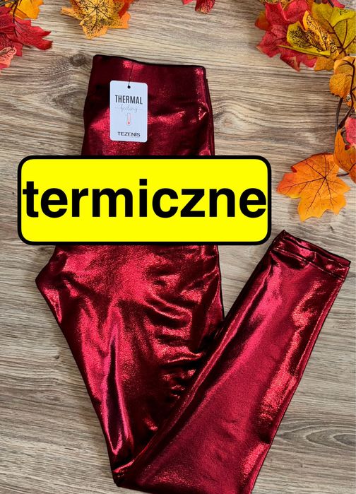 Tezenis s/36 nowe (z metką) termiczne ocieplone legginsy spodnie