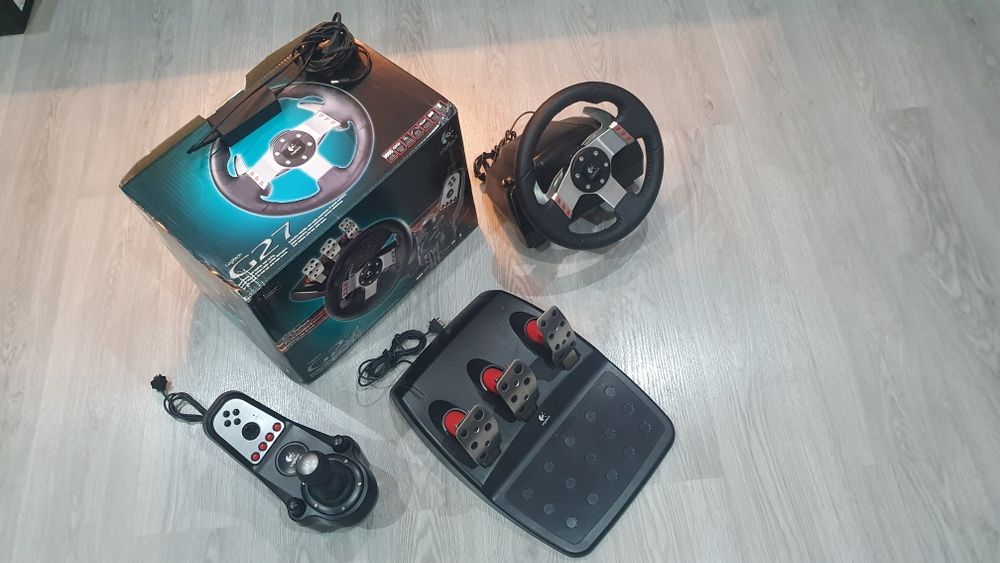 Logitech G27 + Adaptador PS4 Amora • OLX Portugal