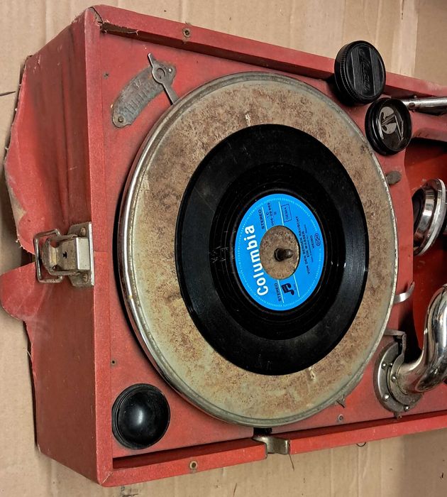 Retro gramofon Muza M-1  PRL Pomorska Fabryka Gramofonów