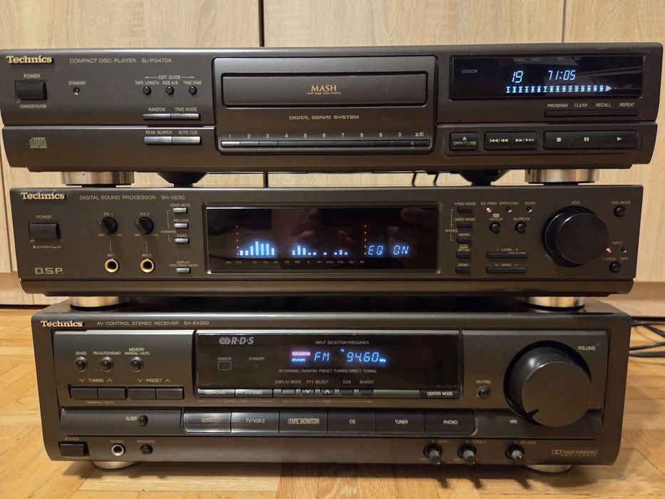 Technics-wieża, zestaw audio, procesor dzwieku