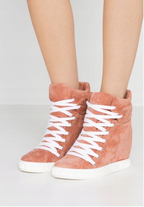 Casadei nowe zamszowe sneakersy koturny Renna 39