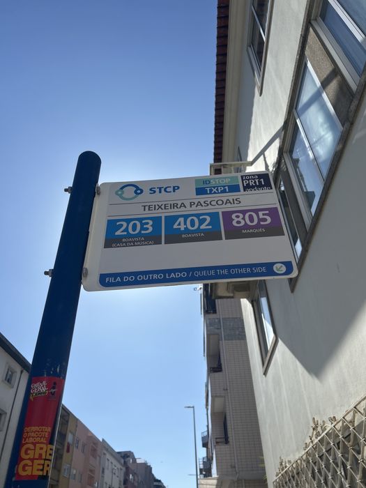 Placa STCP Teixeira Pascoais