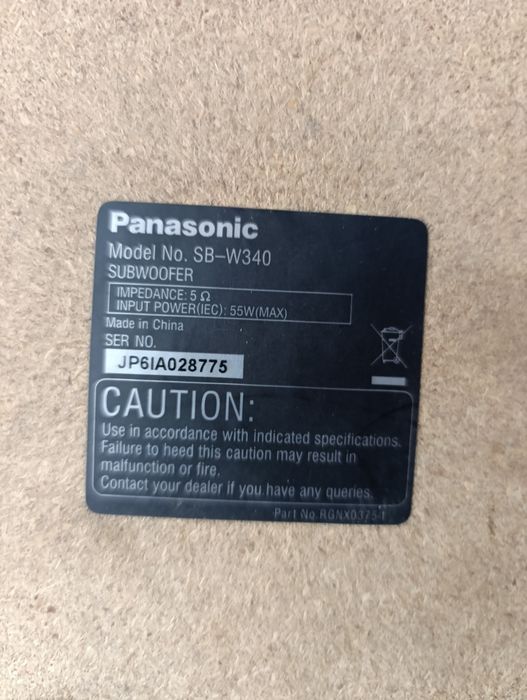 Subwoofer Panasonic