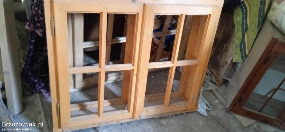 okna i drzwi do piwnicy lub altany