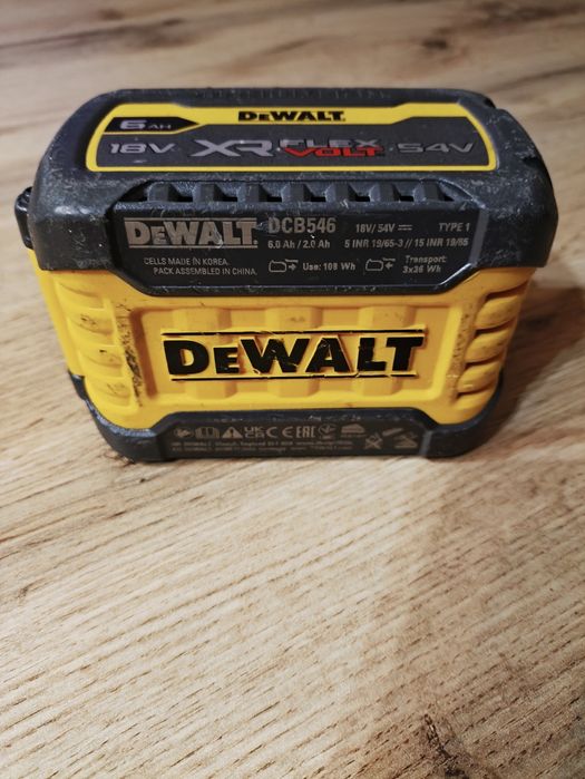 Akumulator DeWalt 6Ah FlexVolt