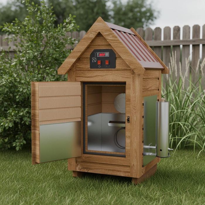 ХИТ ПРОДАЖ!!! Коптильня нержавейка СУШКА Коптилка Вяленье