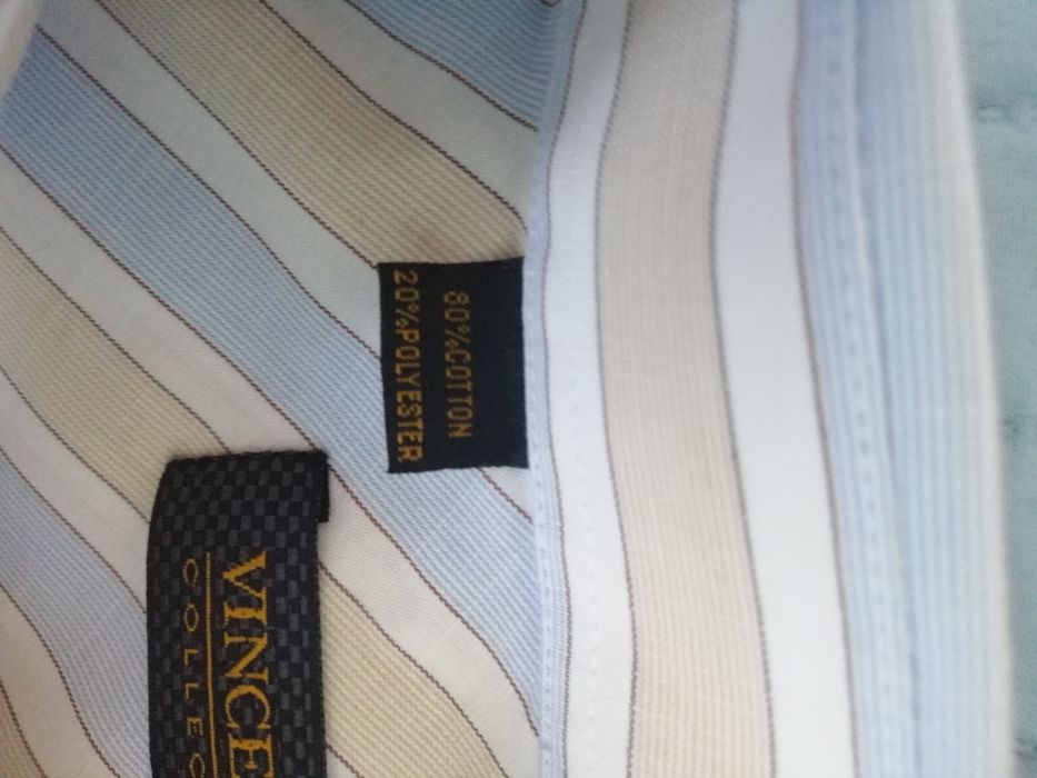 Koszula z krótkim rękawem w paski elegancka