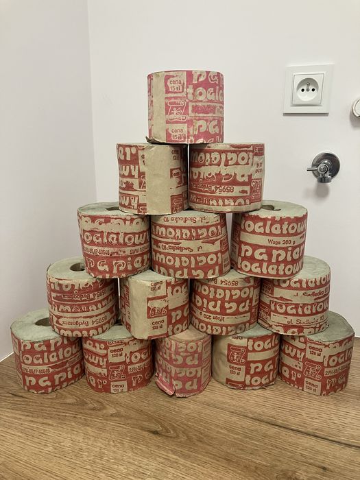 Papier toaletowy z czasów PRL, oryginalny Bydgoski