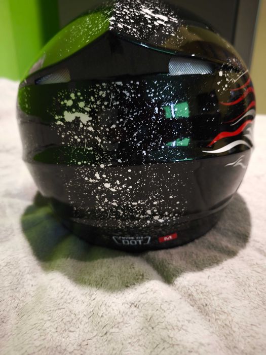 Kask typ cross ORZ-26 roz.M (56-58) +gogle, motor, rower, skuter, hulajnoga