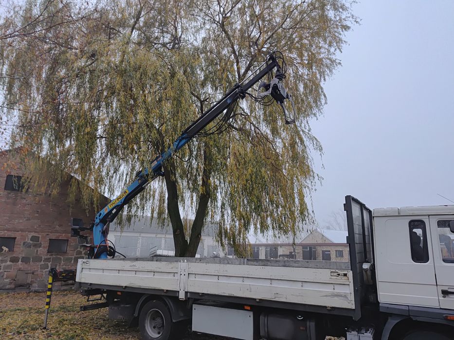 żuraw hds palfinger pk 5800a + chwytak do drewna