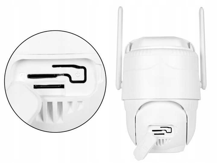 CAŁKOWICIE Bezprzewodowa Kamera solarna na kartę SIM obrotowa zewnątrz