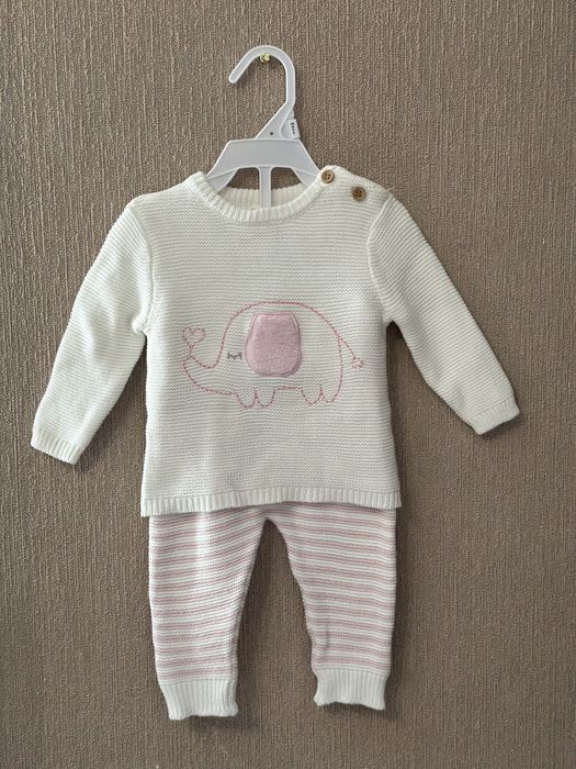 Вʼязаний костюм для дитини 3-6 міс