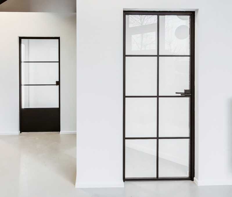 Drzwi loft, stalowo - szklane, nowoczesne, solidne, przesuw, pivot