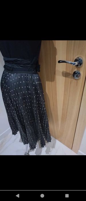 DKNY 100% SILK JEDWAB spódnica