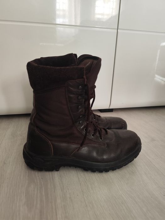 Buty wojskowe taktyczne koszarowe PROTEKTOR GROM Skórzane Brązowe