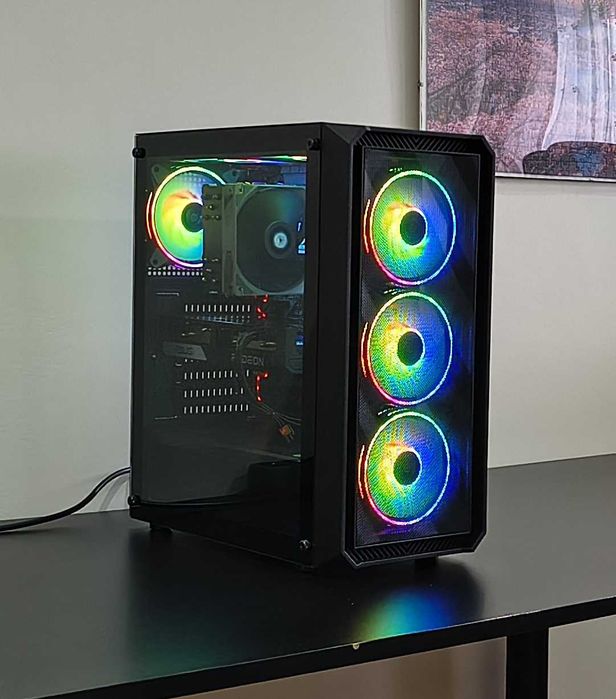 Komputer Gamingowy: RX 6650 XT 8GB/Ryzen 5 5500/SSD M.2/AM4/ARGB