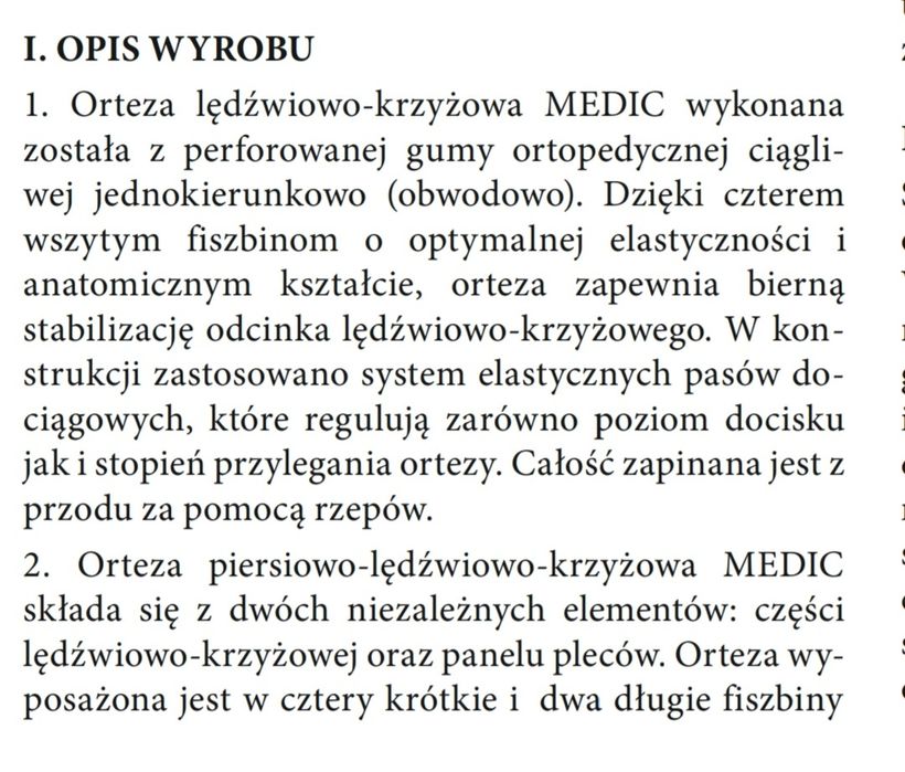 Orteza lędźwiowo-krzyżowa XL