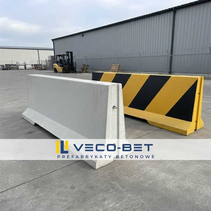 Zapora drogowa betonowa – bariera drogowa typu U14b, Jersey