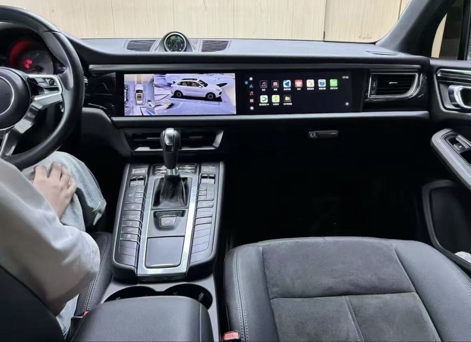 Android магнітола Porsche Macan 2014–2024, 2 екрани 12.3″, 4/64GB, 8/128GB, CarPlay, Android Auto, GPS, Wi-Fi, Bluetooth, BOSE, камери 360°