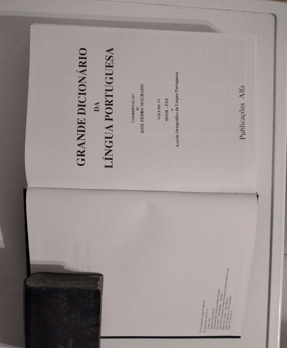 Grande dicionário da Língua Portuguesa - Prof. Dr. José Pedro Machado - 6 livros novos na caixa original