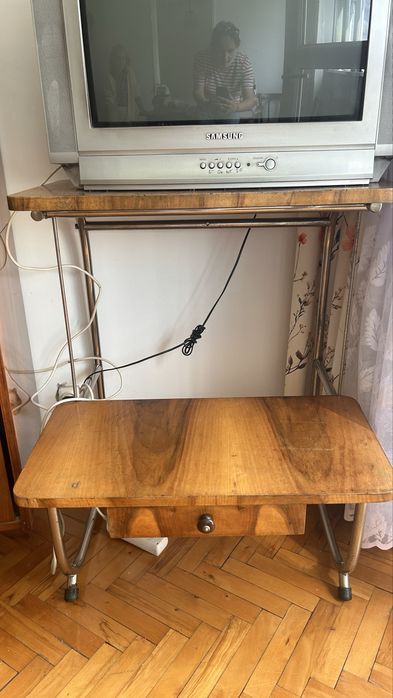 Stolik dwupoziomowy prl pod telewizor