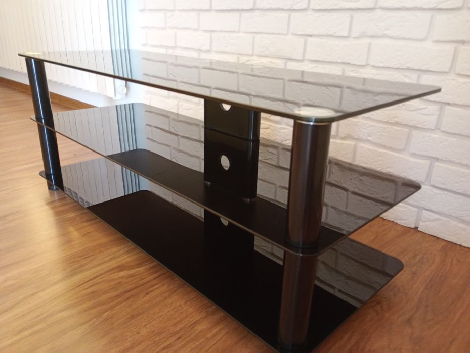 Stolik pod TV, szafka RTV szklana stan bdb