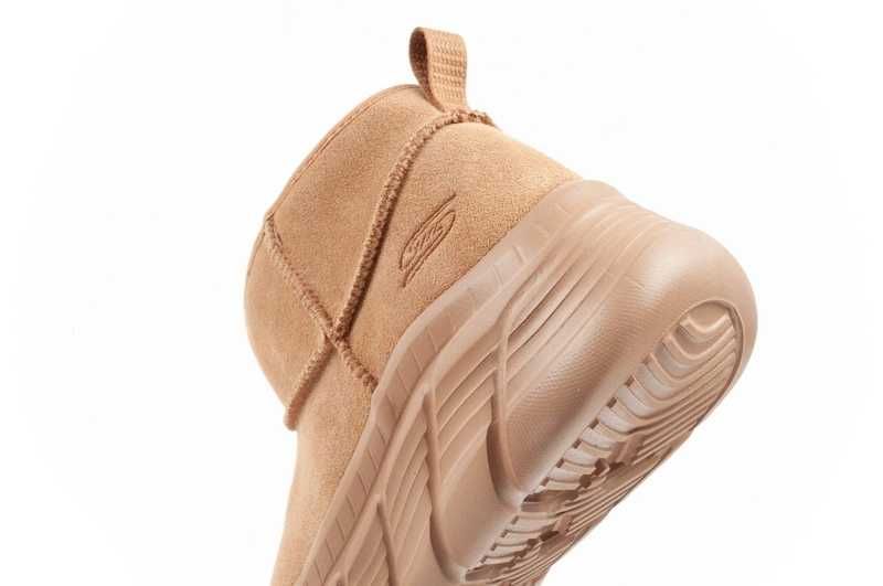 Skechers zimowe damskie botki za kostkę ocieplane skórzane r. 36-41